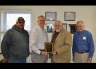 Pictured left to right:  West Ward Alderman Travis Trosper, Dale Wallace, Fred Moss, and East Ward Alderman Jim Sweiven.
