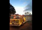 Polo Volunteer Fire and Rescue gives Santa escort through town.