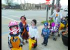 Trick or Treaters parade through Hamilton
