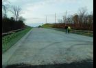 This picture was taken on Monday. Workers said the concrete barriers would be poured by the end of the day. As of Tuesday CC News was informed that there would be a ribbon cutting ceremony  on Wednesday at 1:30 p.m. at which time the bridge will be opened for traffic.