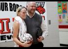 Madison Mallory and Coach Barnes 