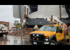 Building collapse at intersection of HWY13 and 116 HWY. Photo by Andrew Pratt