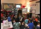 Pictured is Representative Jim Neely speaking to Mrs. Moran’s third grade class at Clinton R-III Elementary on how a bill becomes a law.
